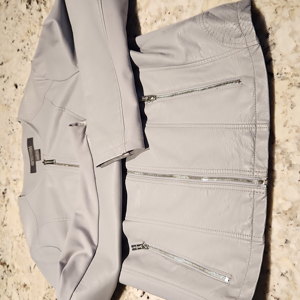 Faux leather jacket